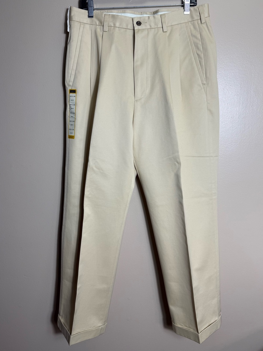 Vintage Haggar Pleated Khaki Dress Pants 34x29 Deadstock NWT